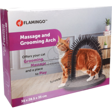 Flamingo ívelt masszázskefe 1 db macskafelszerelés