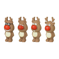  FLAMINGO Karácsonyi latex rénszarvas játék játék kutyáknak