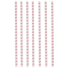  Flamingó Pink papír szívószál, 12 db-os szett