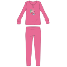  Flamingó téli pamut gyerek pizsama - interlock pizsama - rózsaszín - 104 gyerek hálóing, pizsama