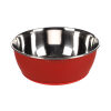  Flamingo Tobias fémtál kutyáknak - piros 500 ml - A: 13 cm, B: 6 cm, C: 8 cm