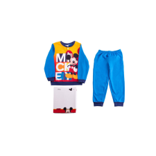  Flanel gyerek pizsama - Mickey egér - középkék - 116 gyerek hálóing, pizsama