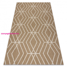  FLAT 48956265 Szizál szőnyeg Geometrikus - natúr bézs szalmaszín, zsinór 160x230 cm lakástextília