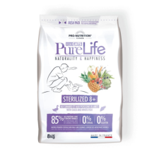 Flatazor Pro-Nutrition PureLife Cat Sterilized 8+ 8kg macskaeledel