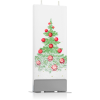 FLATYZ Holiday Christmas Tree with Snow gyertya 6x15 cm