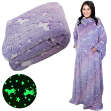 Fleece takaró ujjal fluoreszkáló lakástextília