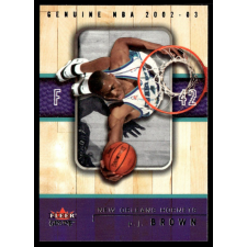Fleer 2002-2003 Fleer Genuine #15 P.J. Brown gyűjthető kártya