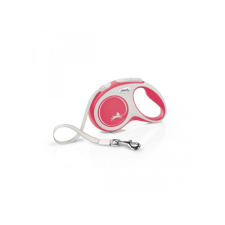 Flexi Flexi New Comfort szalagos automata póráz S 5m piros nyakörv, póráz, hám kutyáknak