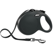 Flexi New Classic Black Design szalagpóráz 5m - L nyakörv, póráz, hám kutyáknak
