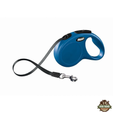 Flexi New Classic szalagos automata póráz S 5m 15kg-ig kék nyakörv, póráz, hám kutyáknak
