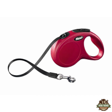 Flexi New Classic szalagos automata póráz S 5m 15kg-ig piros nyakörv, póráz, hám kutyáknak