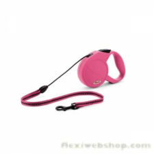 Flexi New Classic zsinór M 8m 20kg-ig pink nyakörv, póráz, hám kutyáknak