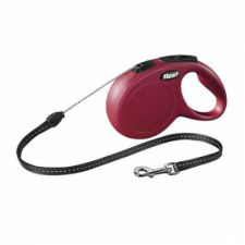 Flexi New Classic zsinór M 8m 20kg-ig piros nyakörv, póráz, hám kutyáknak
