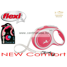  Flexi New Comfort L Tape Szalagos Póráz 5M 60Kg - Piros (12914) nyakörv, póráz, hám kutyáknak