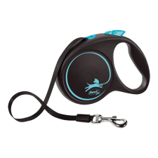 Flexi Póráz Flexi BLACK DESIGN 5 m Kék S méret nyakörv, póráz, hám kutyáknak