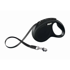Flexi Új Classic Szalag L 5m Fekete 50kg nyakörv, póráz, hám kutyáknak