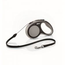 Flexi új Comfort S Zsinór 5m, 12kg-ig Szürke nyakörv, póráz, hám kutyáknak