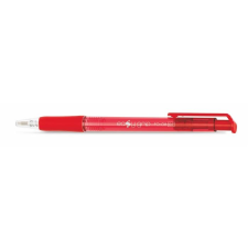 FLEXOFFICE Golyóstoll, 0,4 mm, nyomógombos, FLEXOFFICE "EasyGrip", piros toll