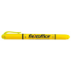 FLEXOFFICE Szövegkiemelő, 1,0/4,0 mm, kétvégű, FLEXOFFICE "HL01", sárga
