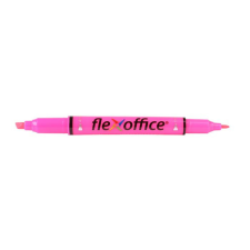FLEXOFFICE Szövegkiemelő, 1,0/4,0 mm, kétvégű, FLEXOFFICE &quot;HL01&quot;, rózsaszín filctoll, marker