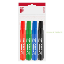 Flipchart marker 12 XXL, vágott 1-4mm 4db-os filctoll, marker