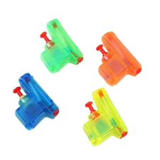 Flippy 4 mini vízipisztoly készlet, KeepHome, nyári játékok, gyerekeknek, 4 átlátszó színű véletlenszerű vizes játék