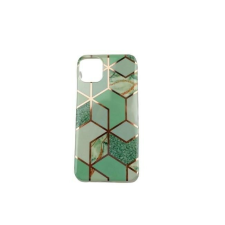 Flippy Apple iPhone 11 Pro Max Soft IMD TPU márvány geometriai zöld tok tok és táska