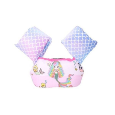 Flippy Gyermek mentőmellény úszóuszonyokkal, KeepHome, Pink, Mermaid mintával úszógumi, karúszó