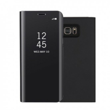 Flippy Huawei P20 Lite 2019 tok, Flip Cover tükör, fekete tok és táska