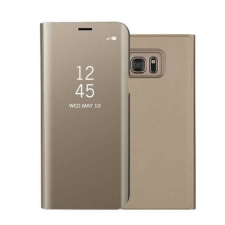 Flippy Husa compatibil cu Samsung Galaxy A70, Flip Cover Oglinda, Auriu tok és táska
