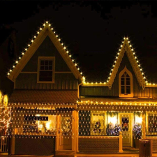 Flippy Karácsonyi Fényfüggöny - Háló, 28m x 1m, 1120 LED, Meleg Fehér karácsonyi dekoráció