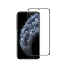 Flippy képernyővédő fólia, iPhone X kompatibilis, biztonsági üveg, Full Glue, fekete mobiltelefon kellék
