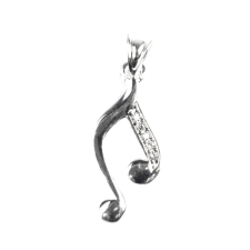 Flippy Medál hangjegy kövekkel, ezüst 925, 2 x 1 cm medál