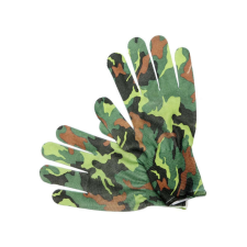  FLO Kertészkesztyű zöld terepmintával 8-as védőkesztyű