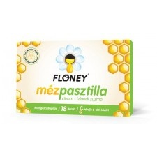Floney mézpasztilla citrom-izlandi zúzmó 18 db vitamin és táplálékkiegészítő