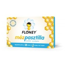 Floney mézpasztilla menthol-eucalyptus 18 db vitamin és táplálékkiegészítő