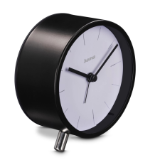  Flores analóg számlapos ébresztőóra, fekete ébresztőóra