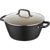 FLORINA Carina Black alumínium pot 5,2 l, 28 cm, 28 cm átmérőjű