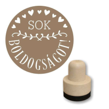 Flornatúra +Guminyomda kör, 3cm-es - Sok boldogságot FS30-W009, 630668 kreatív és készségfejlesztő