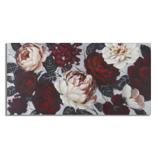 FLOWER piros vászon festmény 150cm grafika, keretezett kép