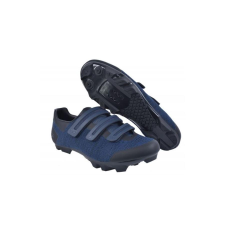 FLR F-55 Knit MTB kerékpáros cipő, SPD, fekete-kék, 48-as kerékpáros cipő