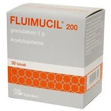  FLUIMUCIL 200 MG GRAN. 30X1G gyógyhatású készítmény