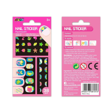  Fluoreszkáló körömmatrica Avenir körömdíszítő