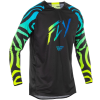 FLY RACING Evolution motokrossz mez fekete-kék-fluo sárga