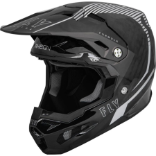 Fly RACING Formula Carbon Tracer sisak - ezüst/fekete bukósisak