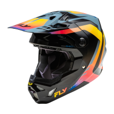 FLY RACING Formula CP motocross sisak fekete-szürke-szivárvány bukósisak