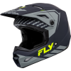 Fly RACING Kinetic Menace sisak - matt szürke/kihangsúlyozott láthatóság