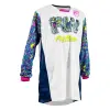 FLY RACING Kinetic Mesh Mutant gyerek mez - fehér / kék / többszínű FLY RACING  Sisakok és ruházat Motocross ruházat Motocross mezek