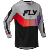 FLY RACING Kinetic mez - szürke / piros / lila / fekete FLY RACING Sisakok és ruházat Motocross ruházat Motocross mezek