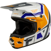 FLY RACING Kinetic Scrap Youth bukósisak – fehér/narancssárga/kék/szürke FLY RACING Sisakok és ruházat Sisakok és tartozékok Offroad sisakok